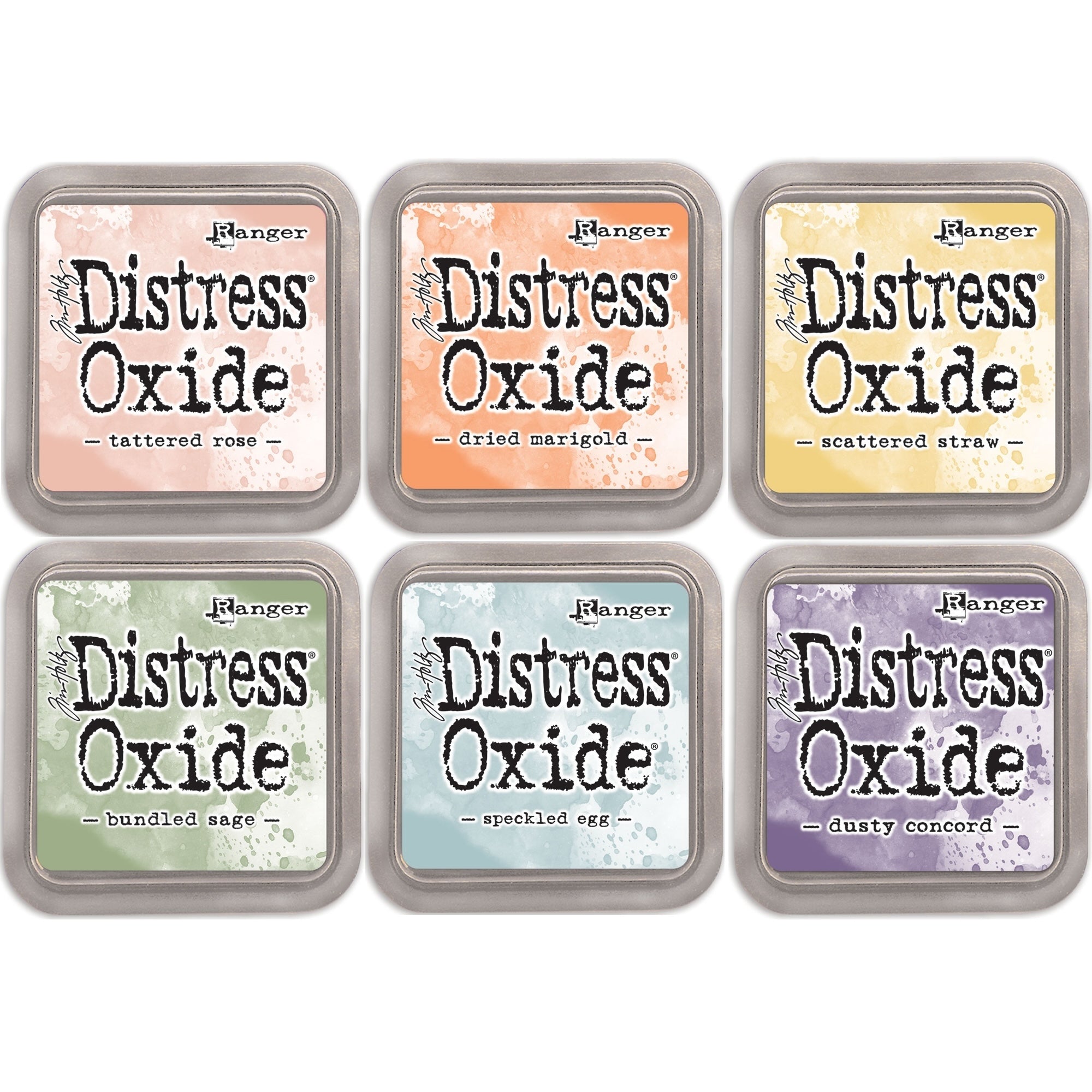 Tim Holtz Distress Springtime Oxide Ink Pad Bundle Of 6