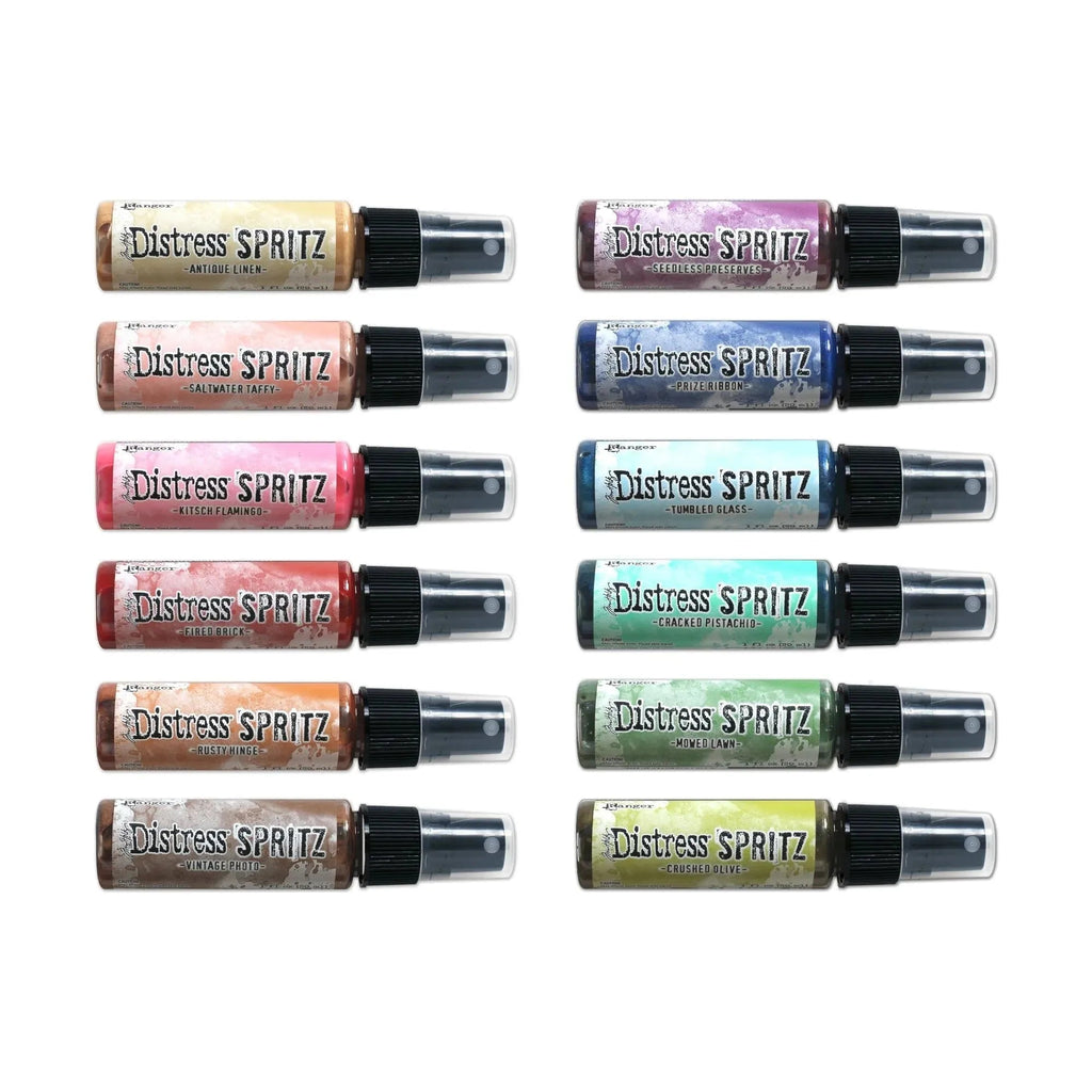Tim Holtz Distress Spritz And Storage Tin Bundle 1 12 Spritzes