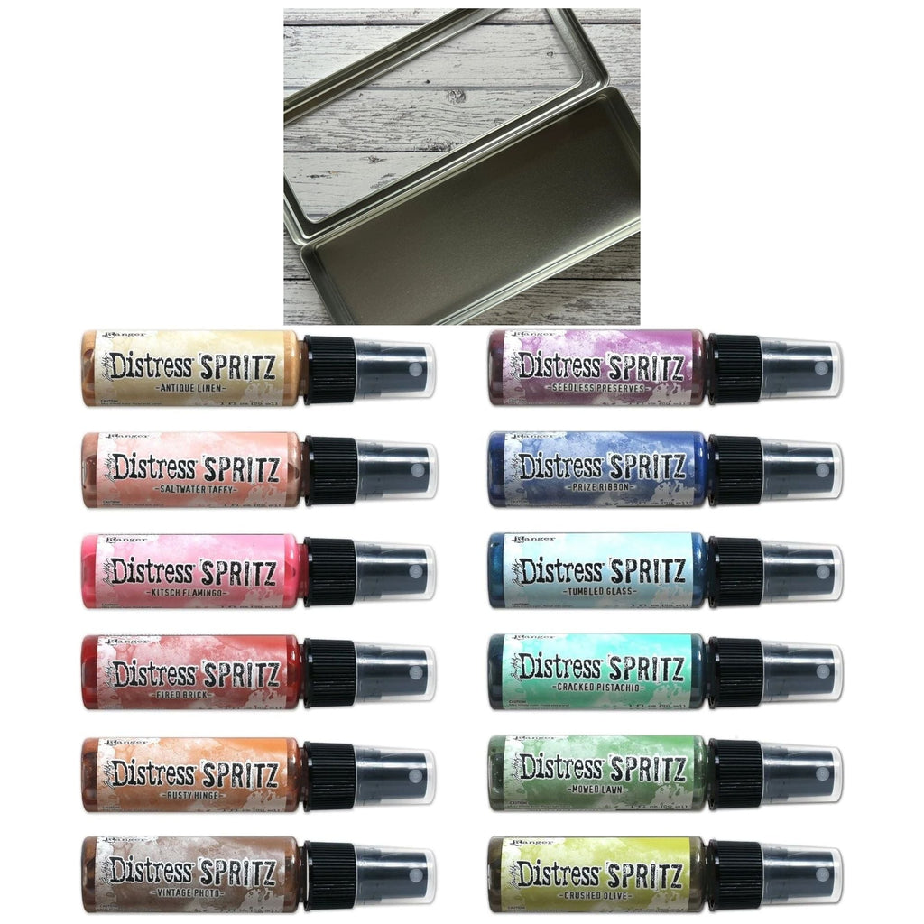 Tim Holtz Distress Spritz And Storage Tin Bundle 2