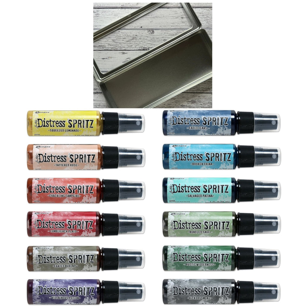 Tim Holtz Distress Spritz And Storage Tin Bundle 3