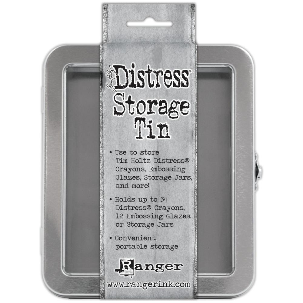 Tim Holtz Distress Storage Tin And 12 Empty Jars Bundle Metal Organization