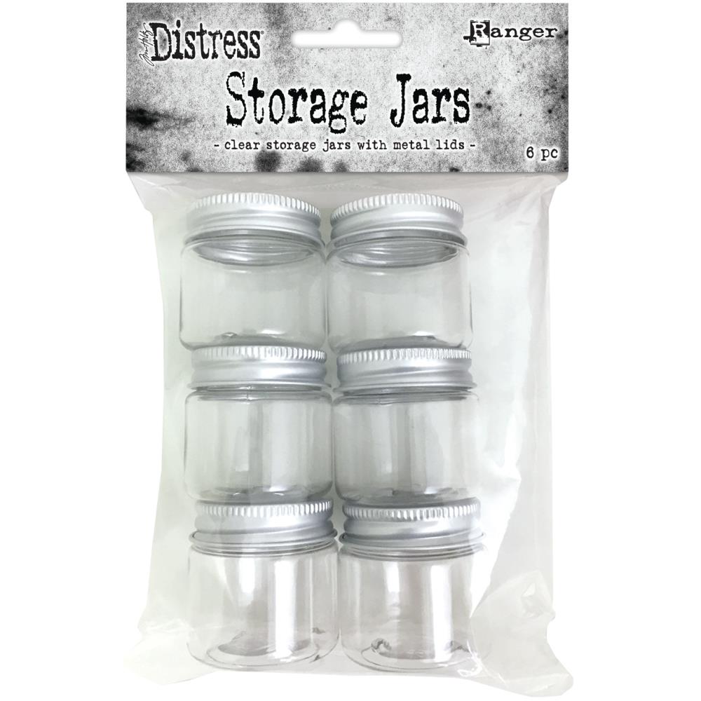 Tim Holtz Distress Storage Tin And 12 Empty Jars Bundle TDA58083