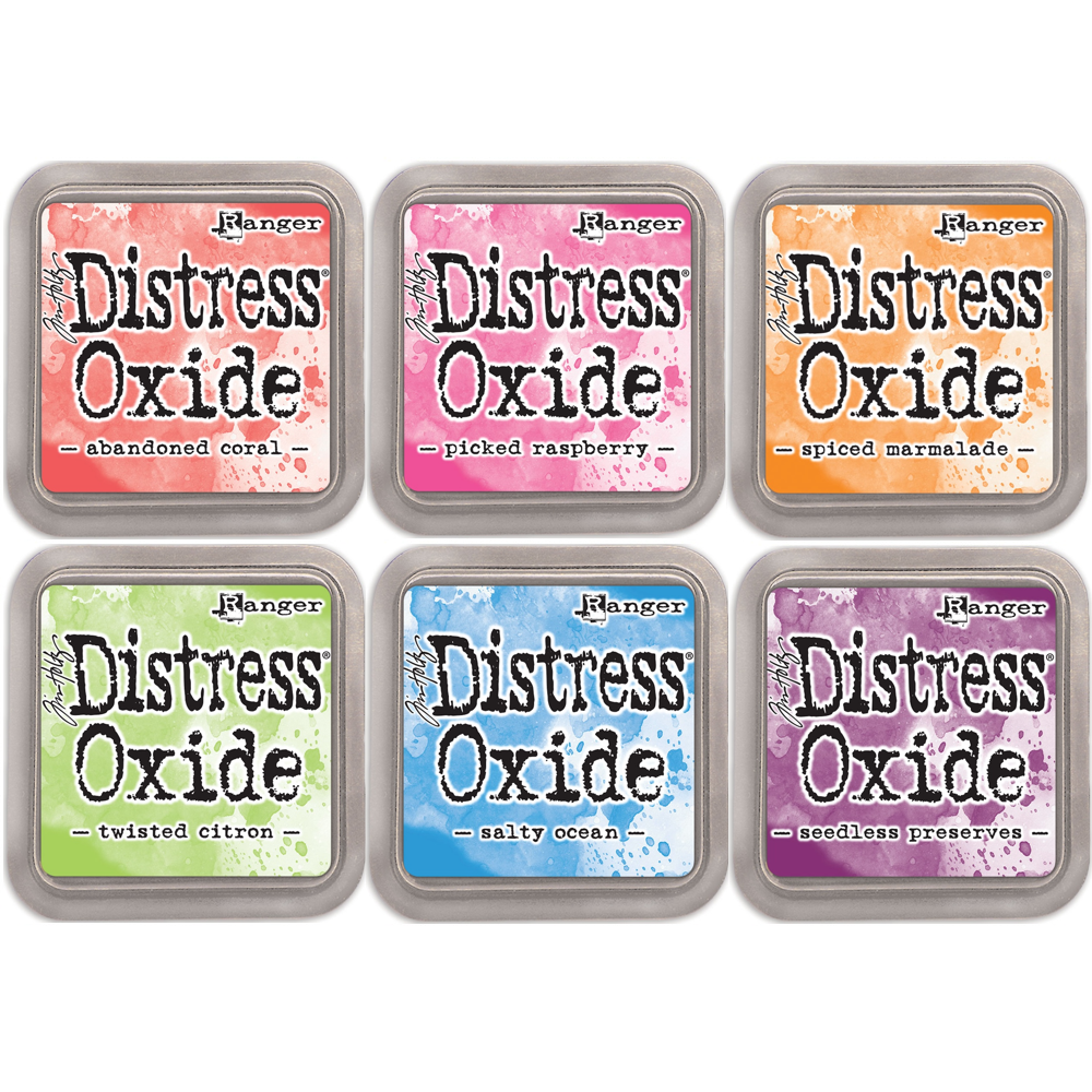 Tim Holtz Distress Summertime Oxide Ink Pad Bundle Of 6