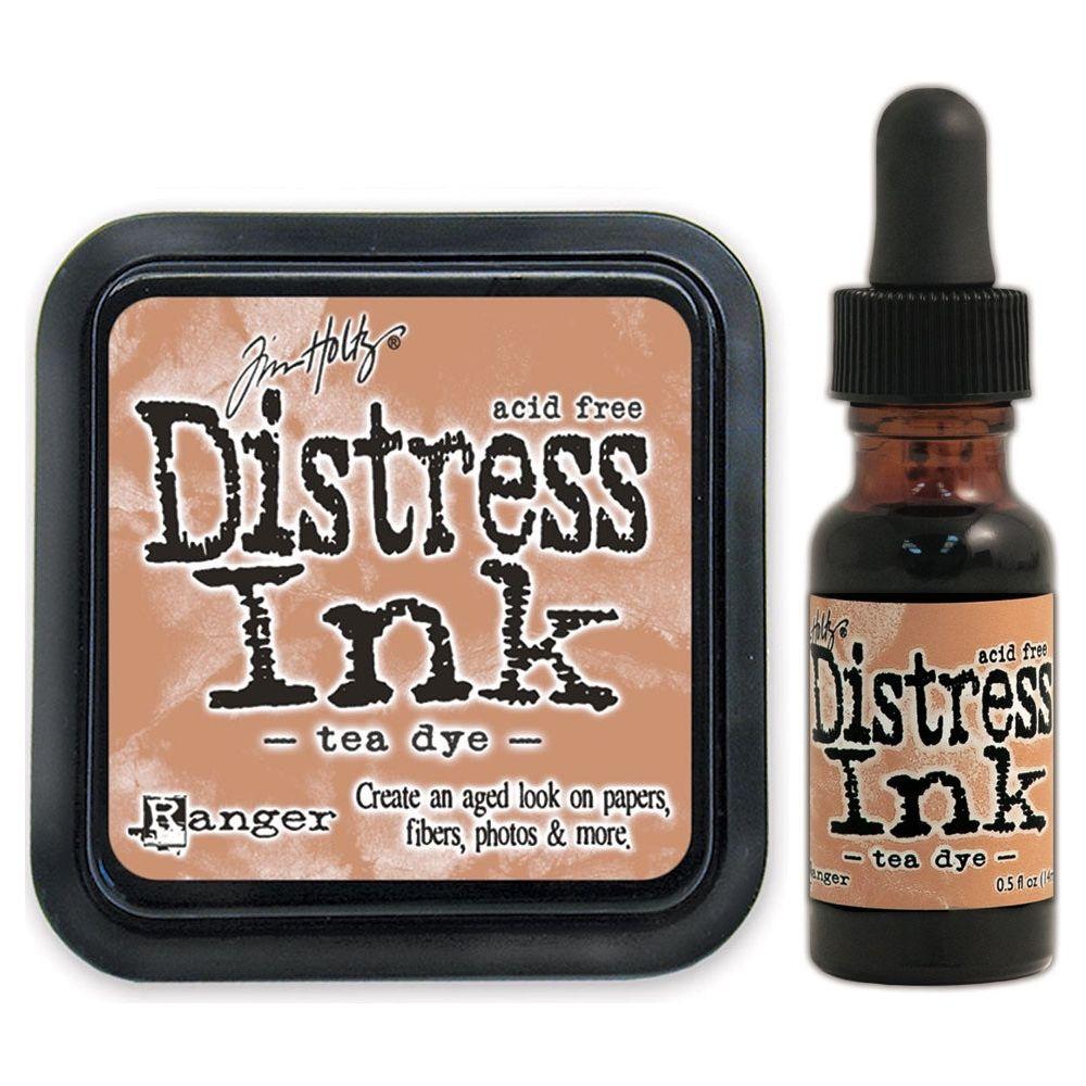 Tim Holtz Distress Tea Dye Ink Pad And Reinker Bundle Ranger