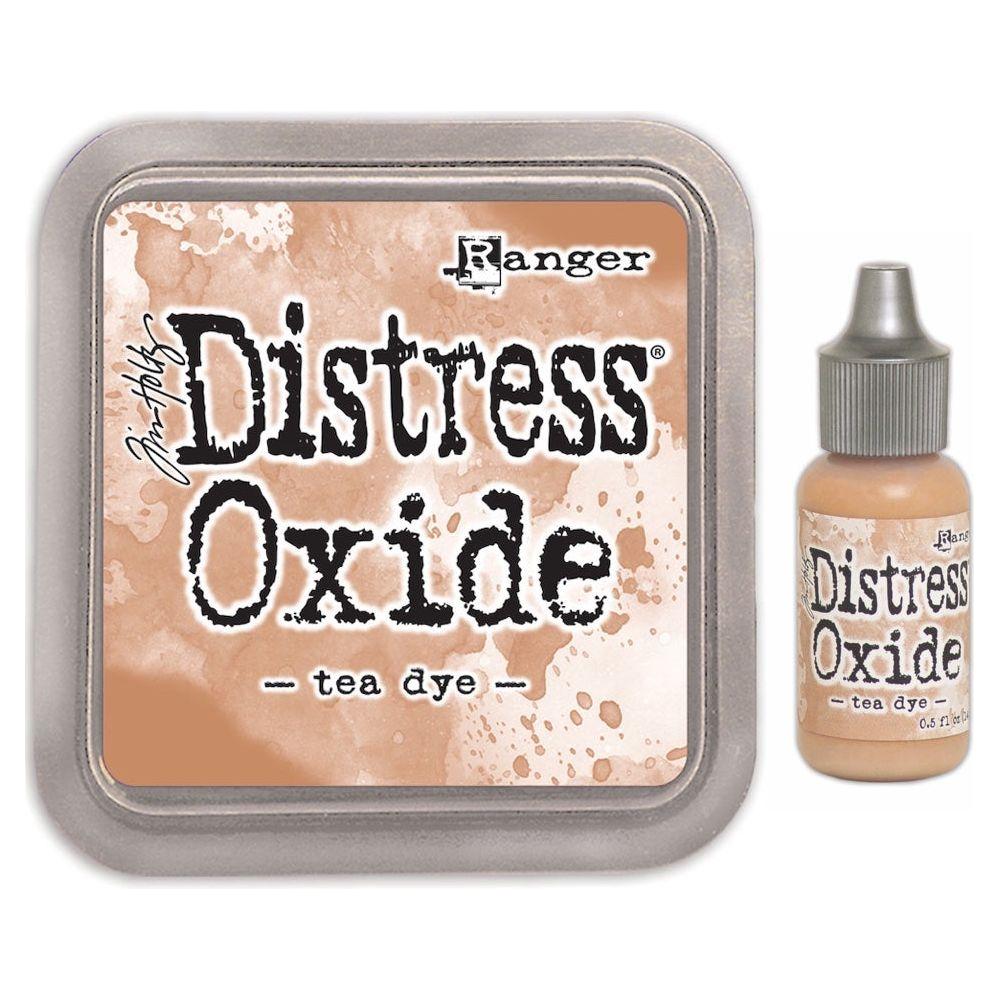 Tim Holtz Distress Tea Dye Oxide Ink Pad And Reinker Bundle Ranger