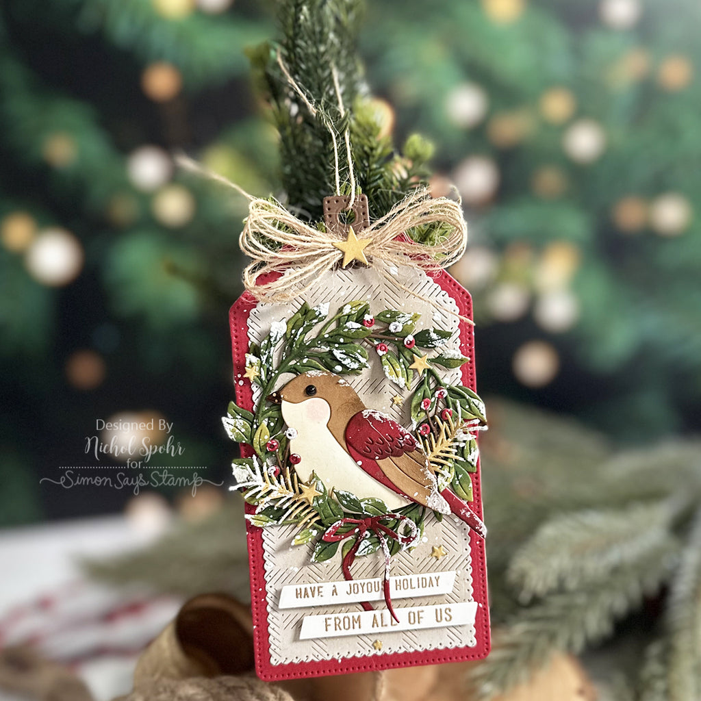 Tim Holtz Distress Texture Paste Opaque Ranger tda71297 Christmas Gift Tag | color-code:ALT41