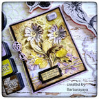 Tim Holtz Distress Texture Paste Opaque Ranger tda71297 Floral Card | color-code:ALT26