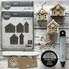Tim Holtz Distress Texture Paste Opaque Ranger tda71297 Mini Christmas Houses | color-code:ALT19