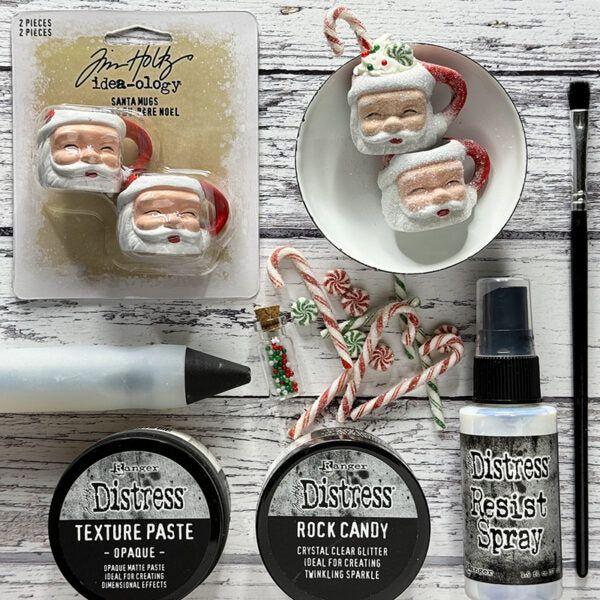 Tim Holtz Distress Texture Paste Opaque Ranger tda71297 Sparkly Santa Mugs | color-code:ALT20