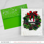 Tim Holtz Distress Texture Paste Pearlescent Ranger tda96382 May the season fill your heart with joy Heather Ruwe Card