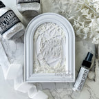 Tim Holtz Distress Texture Paste Pearlescent Ranger tda96382 Peace on Earth Emily Midgett Arched Frame Piece