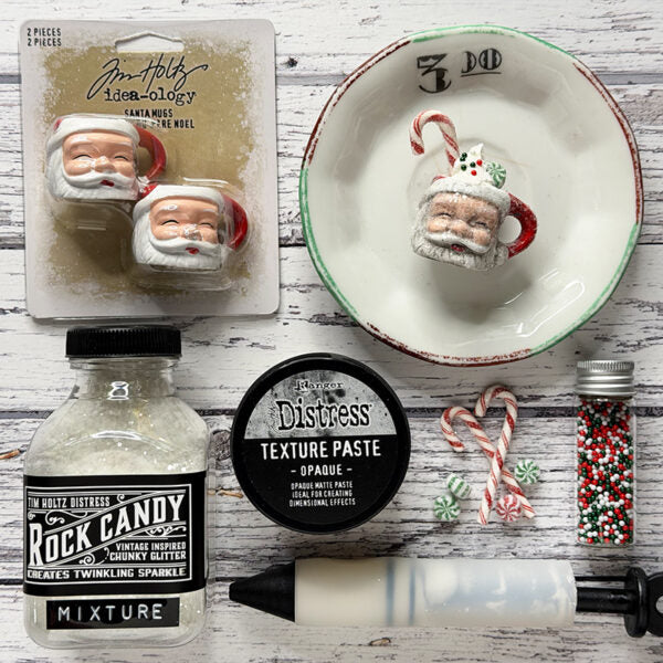 Tim Holtz Distress Texture Paste Sparkle Ranger tsck84495 Santa Mugs | color-code:ALT19