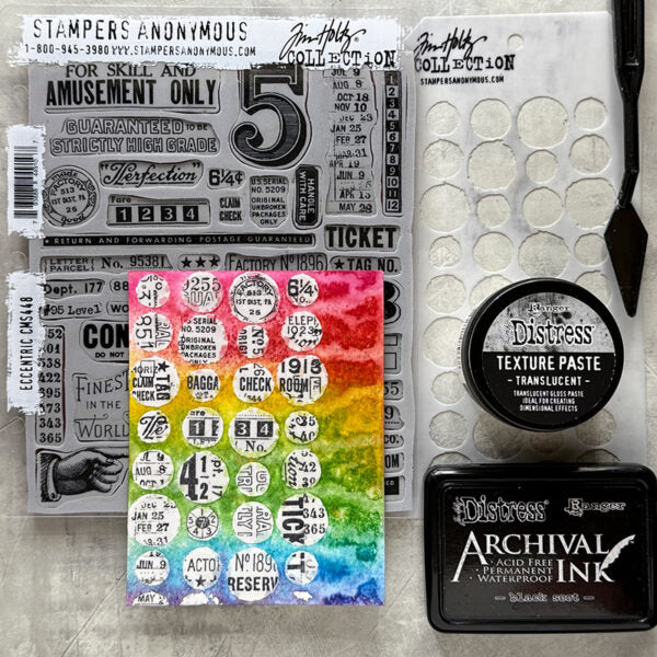 Tim Holtz Distress Texture Paste Translucent Ranger tda79668 Asked and Answered Series | color-code:ALT16