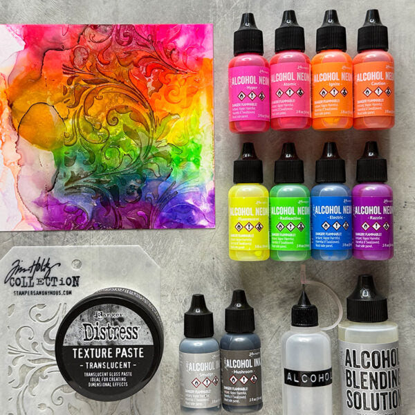 Tim Holtz Distress Texture Paste Translucent Ranger tda79668 Spectrum Background | color-code:ALT18