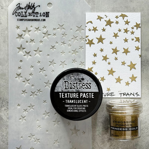 Tim Holtz Distress Texture Paste Translucent Ranger tda79668 Stars Background | color-code:ALT24