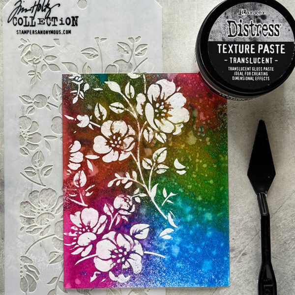 Tim Holtz Distress Texture Paste Translucent Ranger tda79668 Vibrant Backgrounds | color-code:ALT17