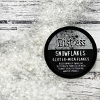 Tim Holtz Distress Texture Paste Twinkle And Distress Snowflakes Bundle Snowy Swatch
