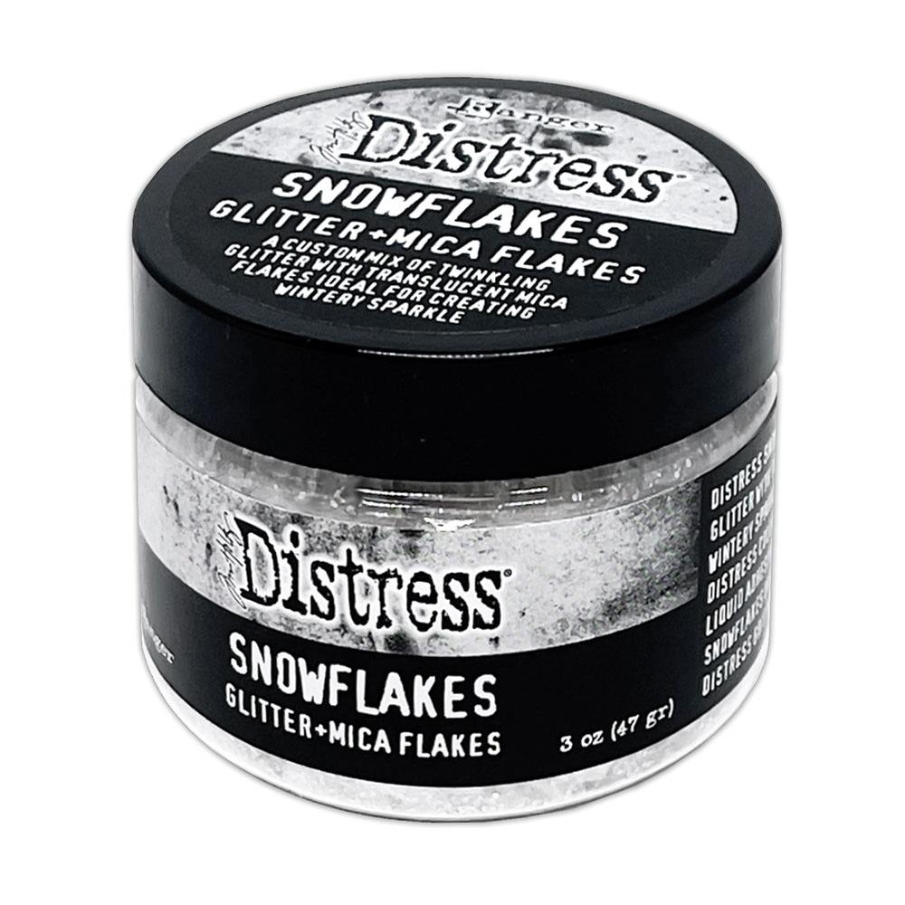 Tim Holtz Distress Texture Paste Twinkle And Distress Snowflakes Bundle TDA92285