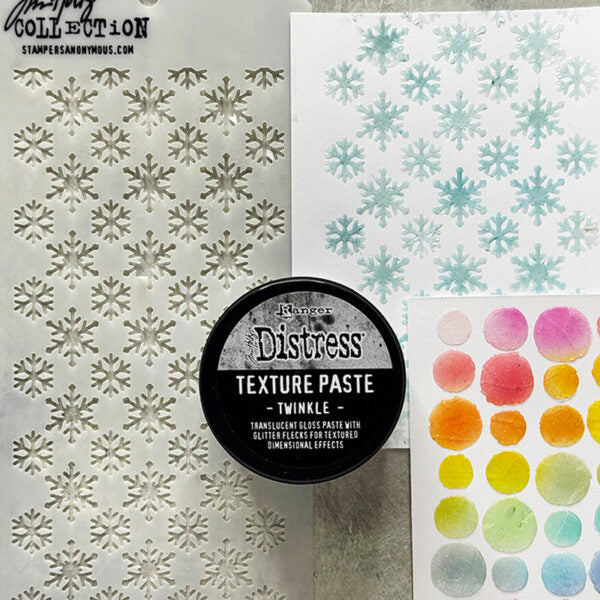 Tim Holtz Distress Texture Paste Twinkle Ranger tda91974 Snow Background | color-code:ALT02