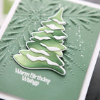 Tim Holtz Distress Texture Paste Twinkle Ranger tda91974 Snowy Tree Card | color-code:ALT06
