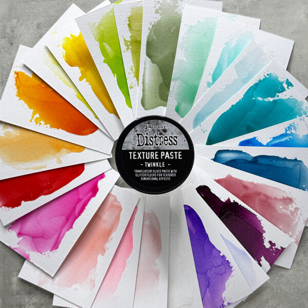 Tim Holtz Distress Texture Paste Twinkle Ranger tda91974 Textures Tutorial | color-code:ALT01