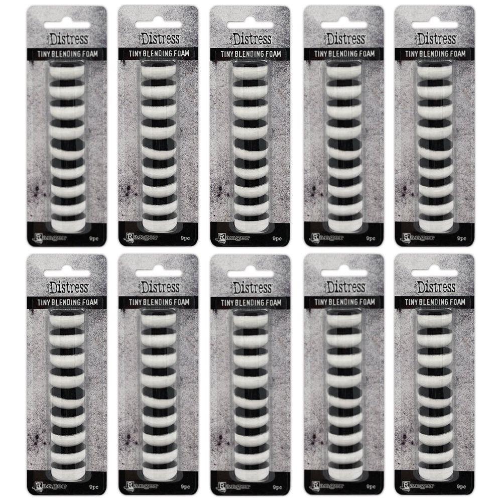 Tim Holtz Distress Tiny Blending Foam Bundle of 10 Ranger