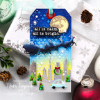 Tim Holtz Distress Tumbled Glass Ink Pad And Reinker Bundle Ranger Enchanting Christmas Tag | color-code:ALT04