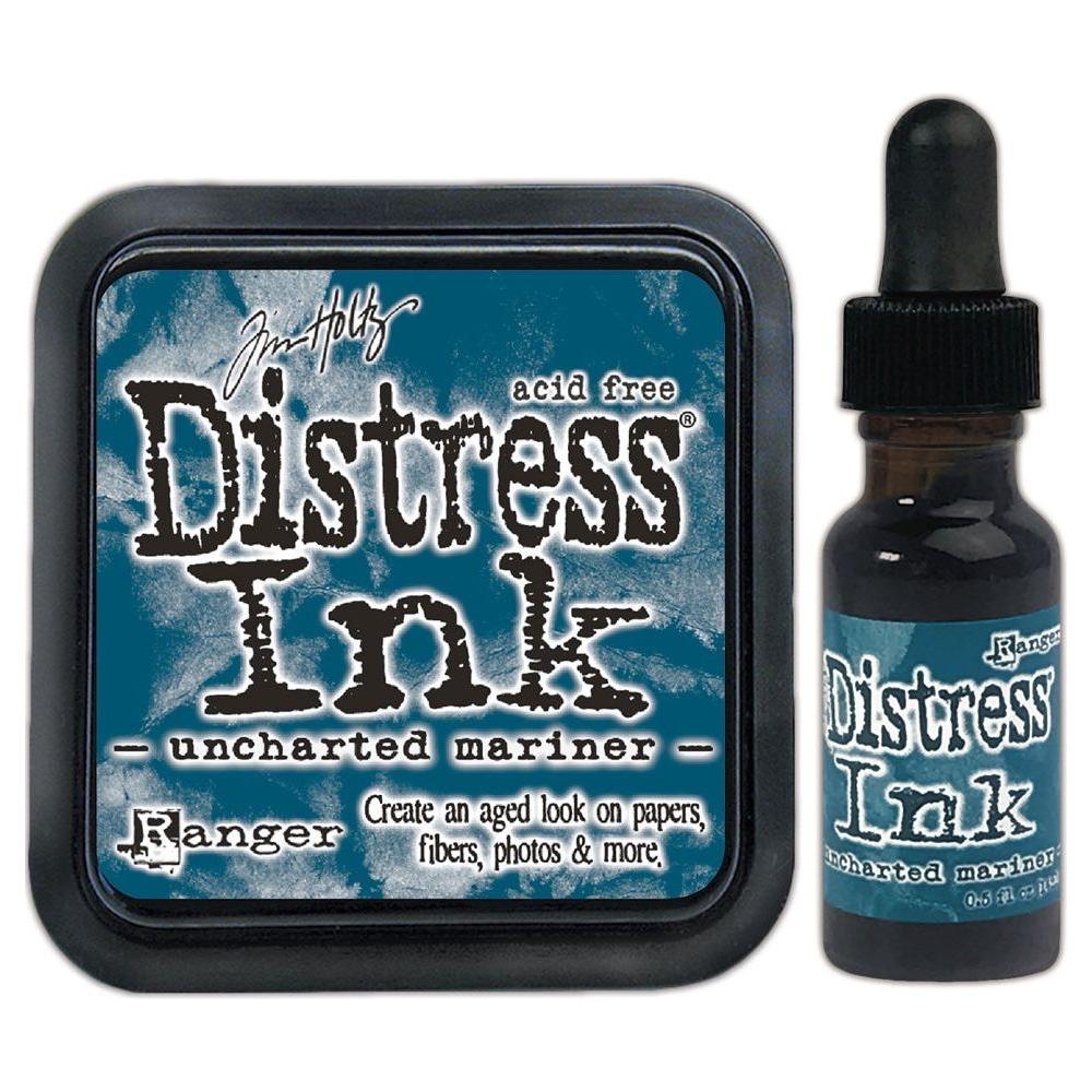 Tim Holtz Distress Uncharted Mariner Ink Pad And Reinker Bundle Ranger