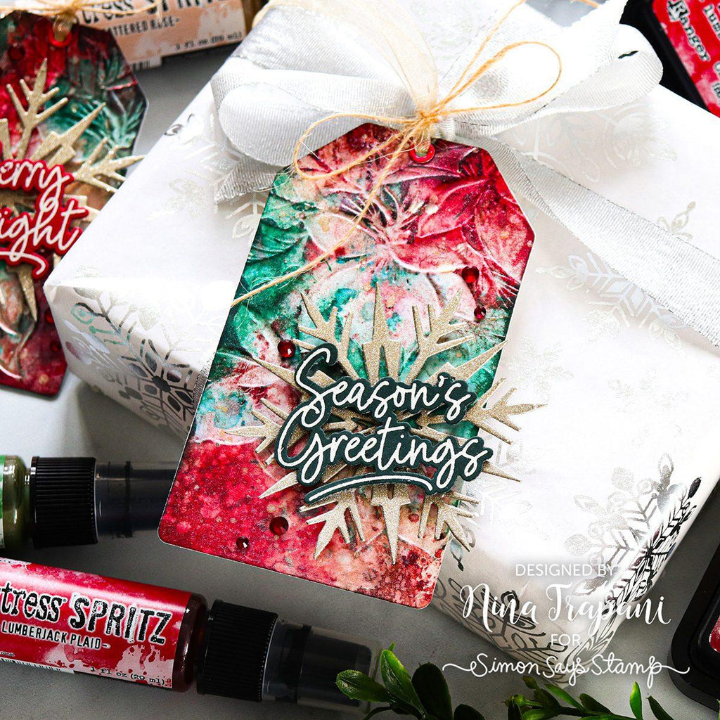 Tim Holtz Distress Unravelled Mica Stain Ranger tsh87441 Christmas Tags | color-code:ALT08