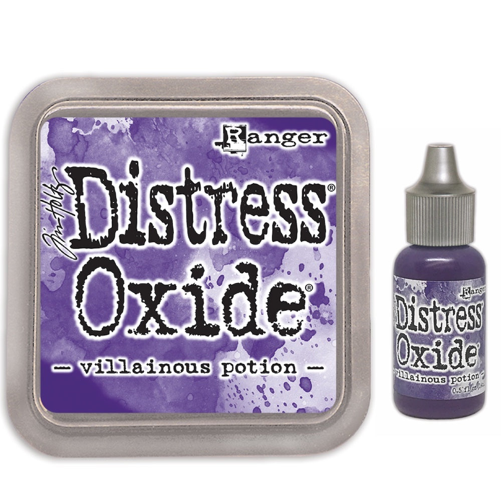 Tim Holtz Distress Villainous Potion Oxide Ink Pad And Reinker Bundle Ranger