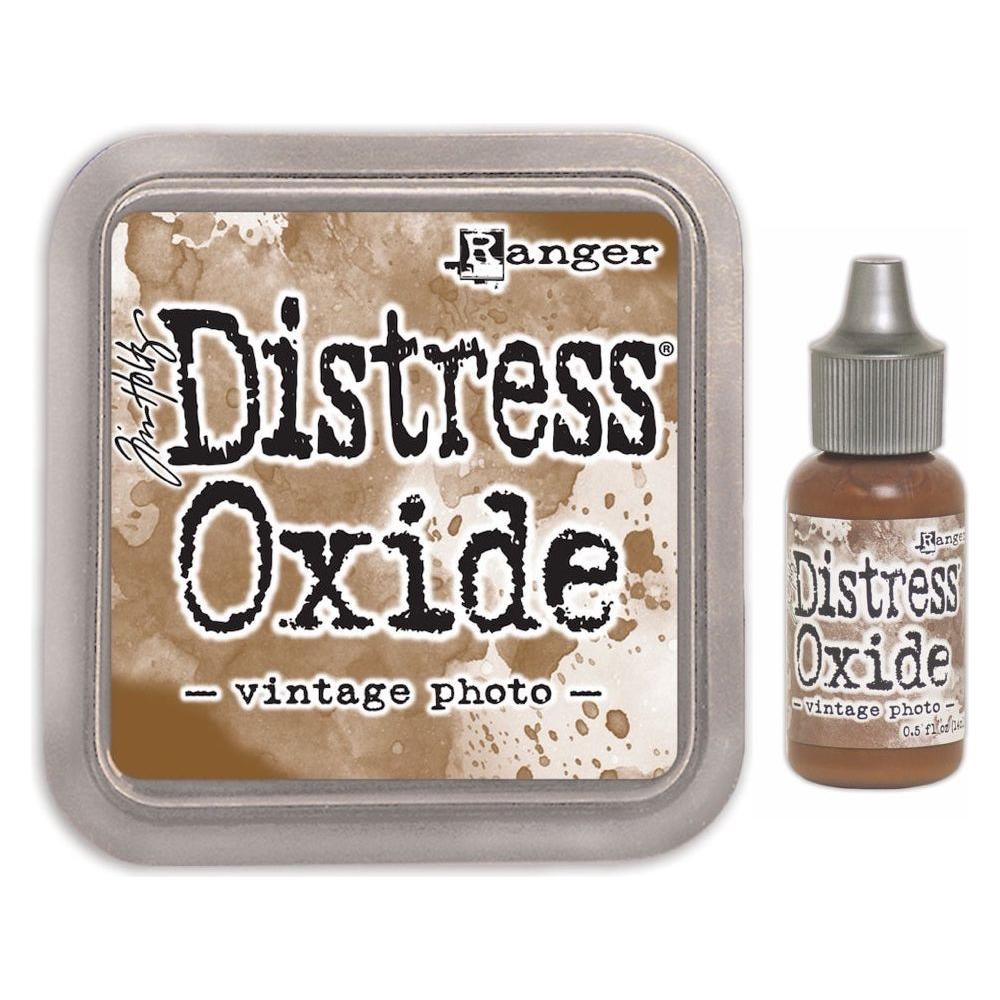 Tim Holtz Distress Vintage Photo Oxide Ink Pad And Reinker Bundle Ranger