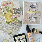 Tim Holtz Distress Watercolor Pencils 75 Bundle Ranger Elegant Notecards | color-code:ALT17