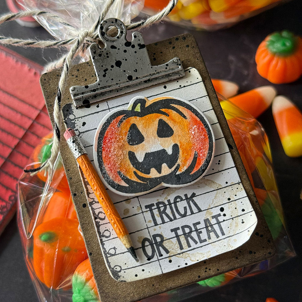 Tim Holtz Distress Watercolor Pencils Set 6 Ranger tdh83603 Halloween Treat Bags | color-code:ALT06