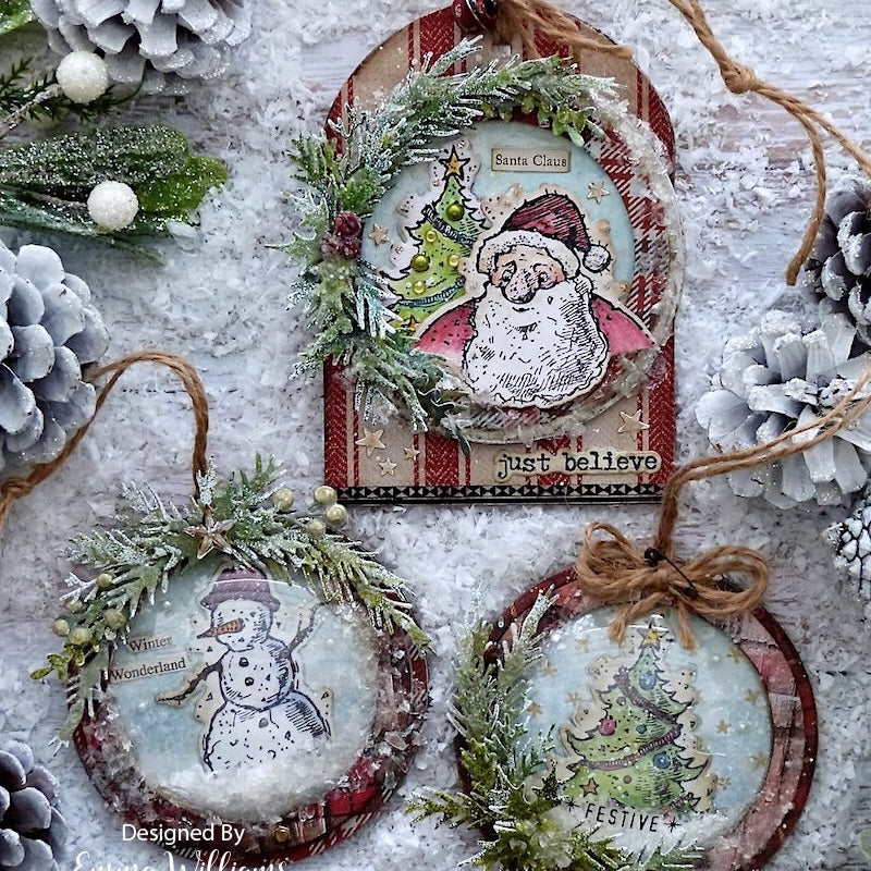Tim Holtz Distress Watercolor Pencils Sets 4, 5, 6 Bundle Ranger Christmas Sparkle Ornaments | color-code:ALT08