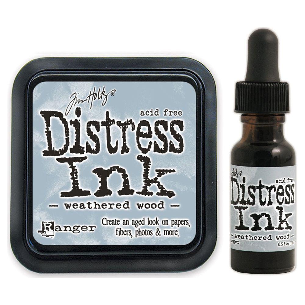 Tim Holtz Distress Weathered Wood Ink Pad And Reinker Bundle Ranger