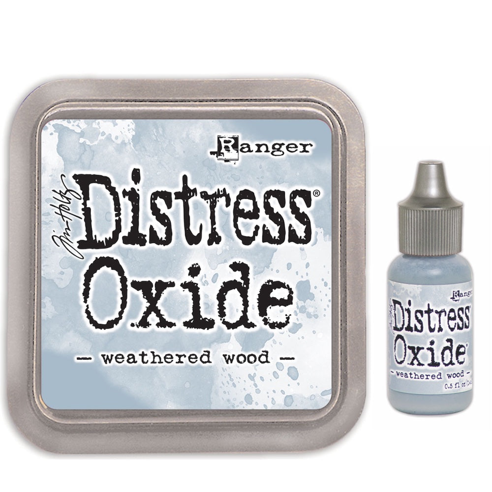Tim Holtz Distress Weathered Wood Oxide Ink Pad And Reinker Bundle Ranger