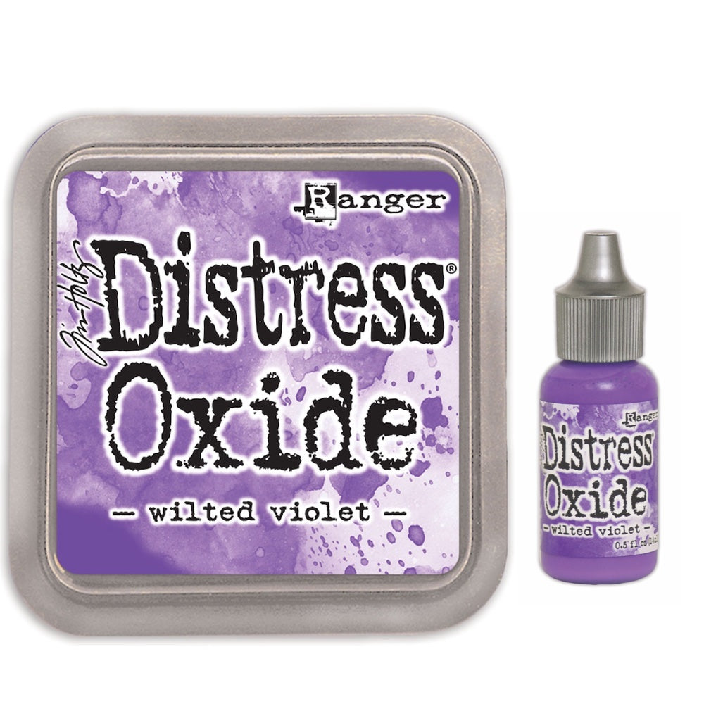 Tim Holtz Distress Wilted Violet Oxide Ink Pad And Reinker Bundle Ranger