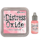 Tim Holtz Distress Worn Lipstick Oxide Ink Pad And Reinker Bundle Ranger