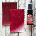 Tim Holtz Distress Yuletide Mica Stain Ranger tsh87496 Swatches And Bottle Side by Side
