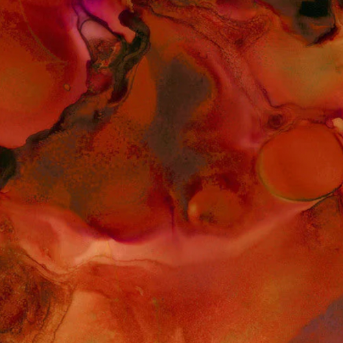 Tim Holtz Eclectic Elements Fabric By The Yard Alchemy Intense red orange blending