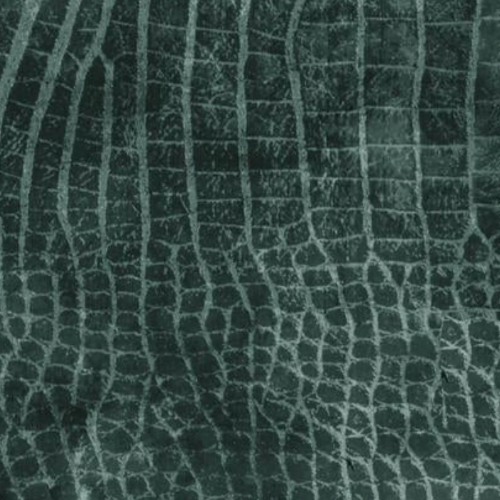 Tim Holtz Eclectic Elements Fabric By The Yard Worn Crock Everglades blue green turquoise fake alligator skin