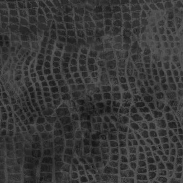 Tim Holtz Eclectic Elements Fabric By The Yard Worn Crock Nightfall black dark fake alligator skin