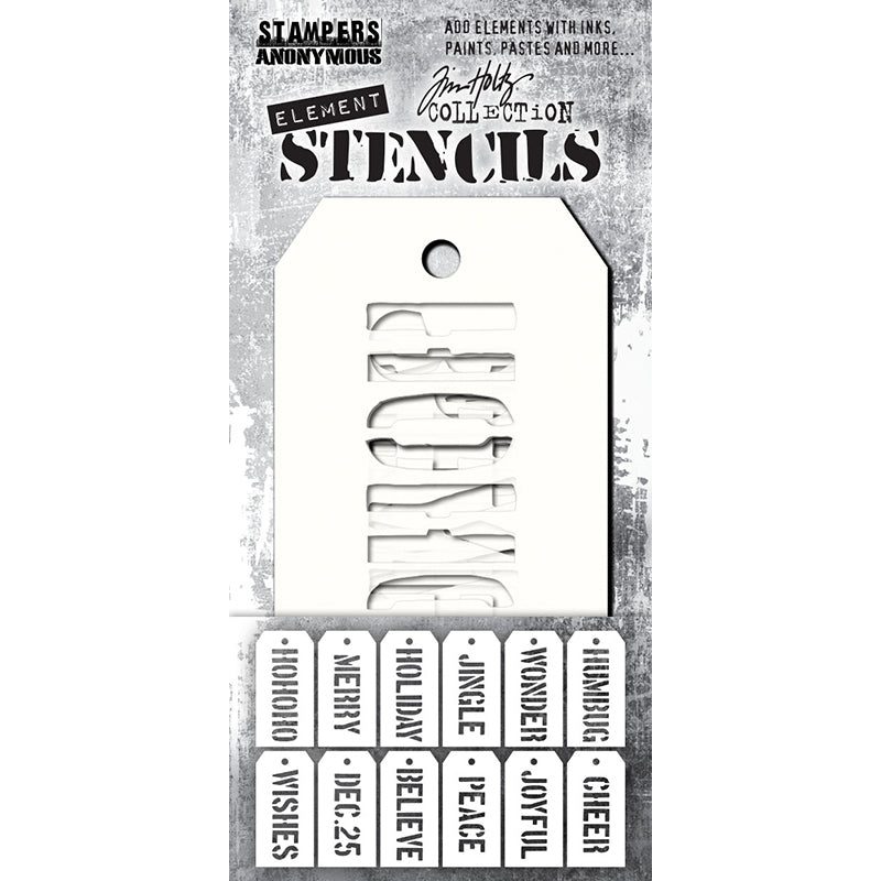 Tim Holtz Element Stencils CHRISTMAS EST003
