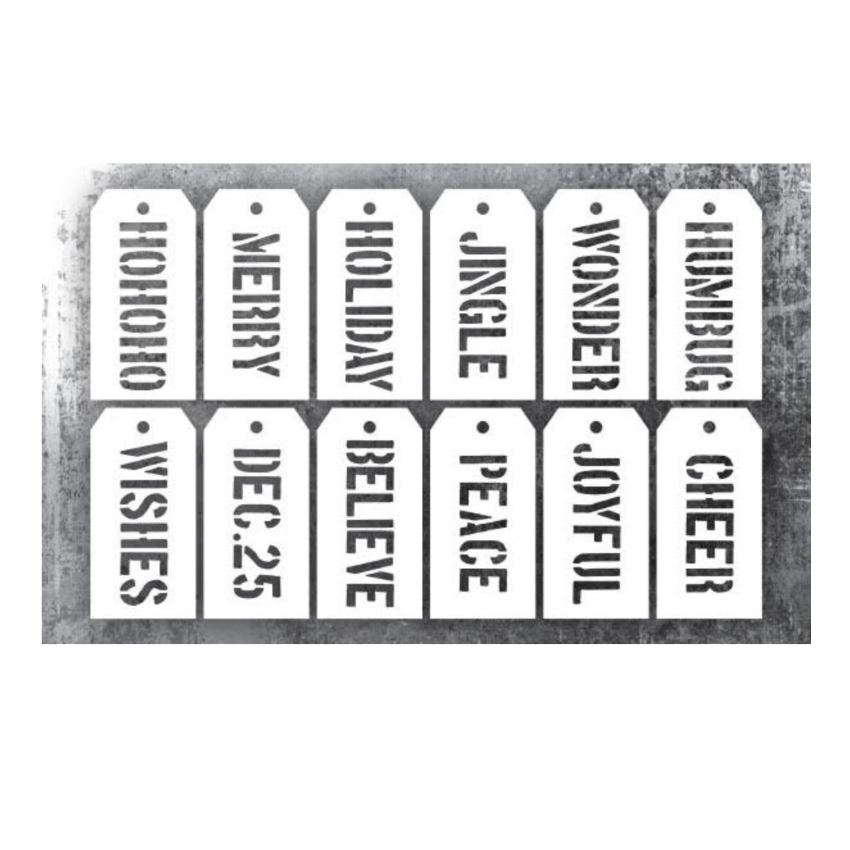 Tim Holtz Element Stencils Christmas thest003 image 1