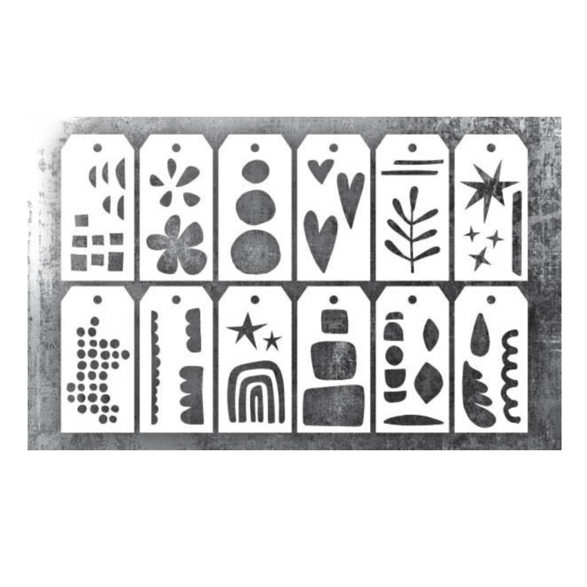 Tim Holtz Element Stencils Everyday Art thest004 image 1