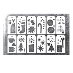 Tim Holtz Element Stencils Festive Art est005 image 1