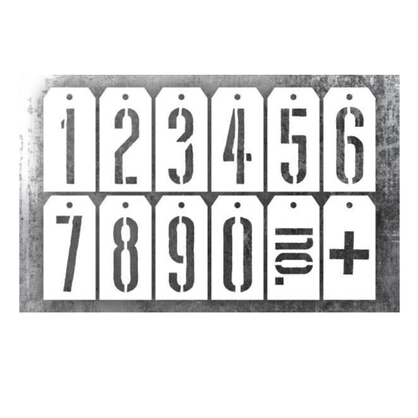 Tim Holtz Element Stencils Mechanical thest001  image 1