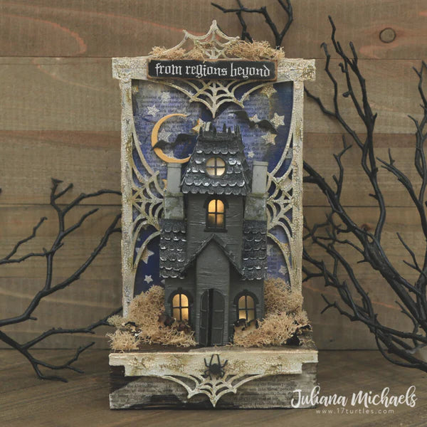 Tim Holtz Etcetera BAT WEB TRIMS Thickboards ETC014 mansion