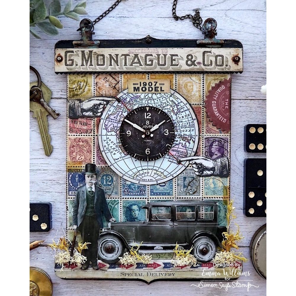 Tim Holtz Etcetera BRACKET TRIMS Chipboard THETC-010 travel | color-code:ALT01