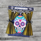 Tim Holtz Etcetera Bat Web Trims thetc-014 hocus pocus curtains picture peggy peltier